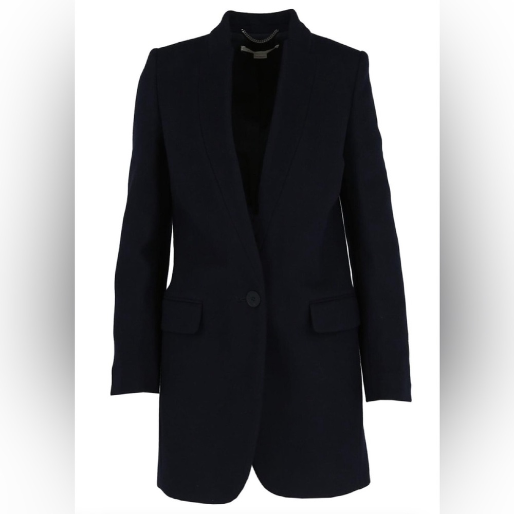 Stella McCartney Bryce Wool Coat size 36 EUC black